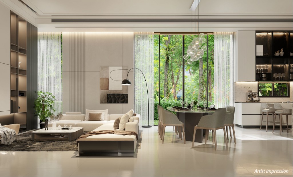 The open-plan layout promotes natural lighting and allows owners greater flexibility.