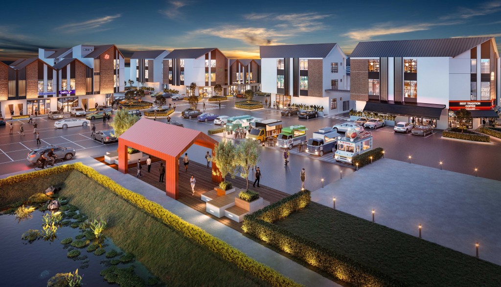 With ample car parks and a designed food truck spot next to the recreational park, residents can shop, eat and socialise with ease.