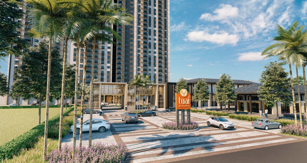 An artist impression of the entrance to Tuai Barat.