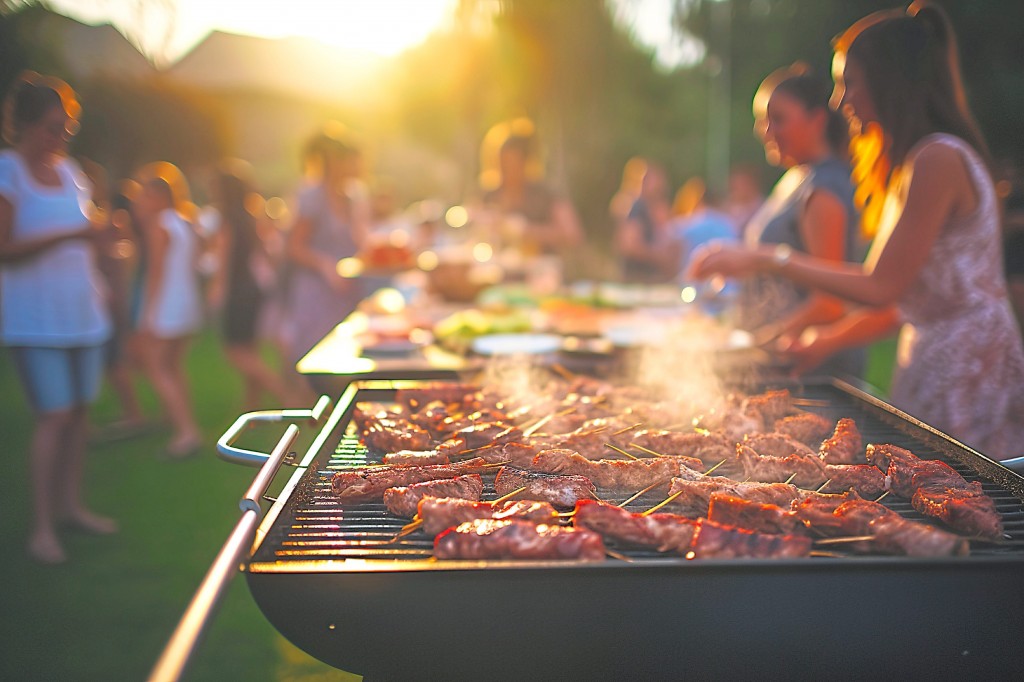 A barbecue at a picturesque park adds to the ambiance of a joint Mother’s Day celebration that is linked to real estate.