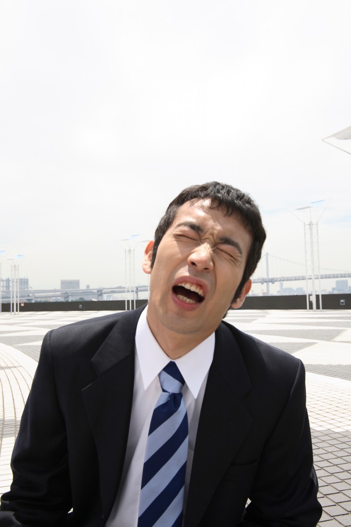 The tired businessman