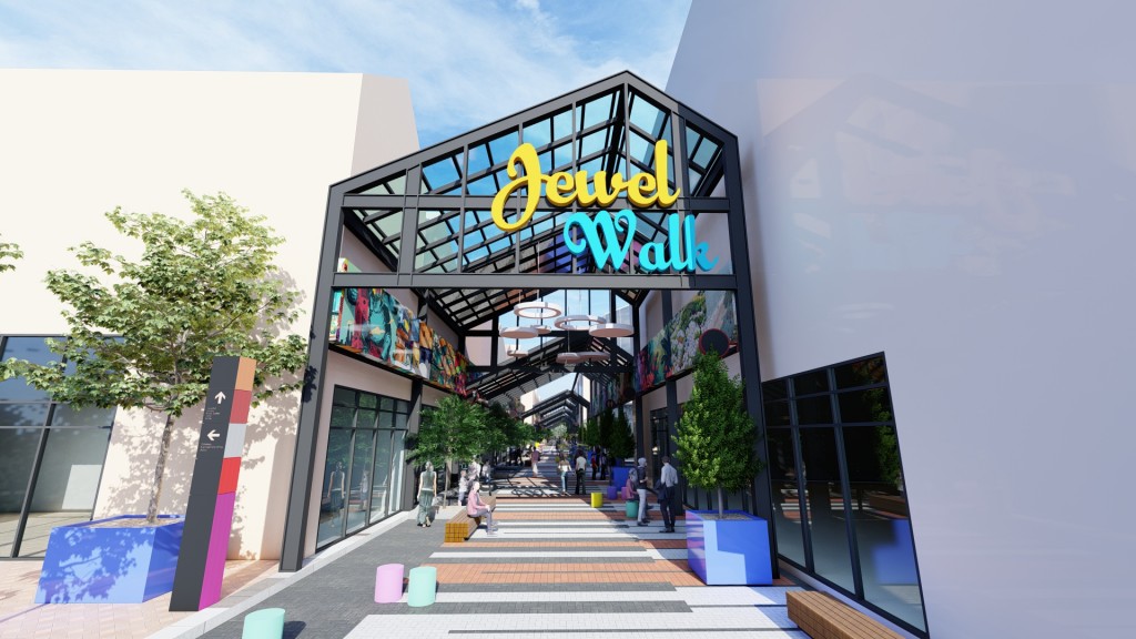An artist’s impression of the Jewel Walk.