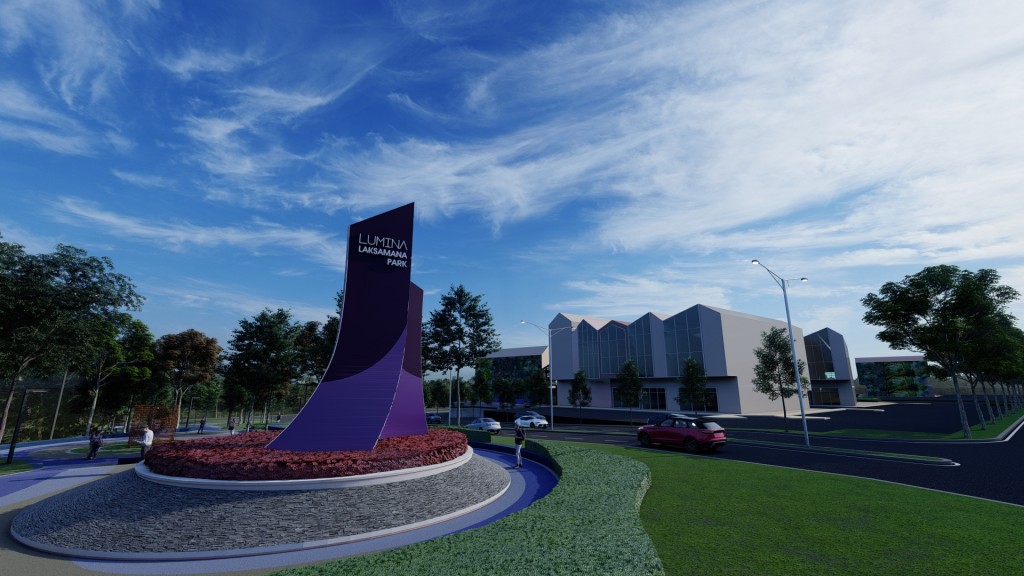 An artist’s impression of the centrepiece installation at Laksamana Park.