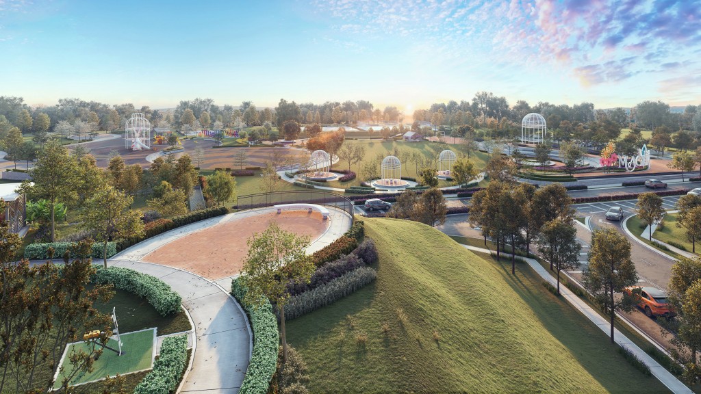 The viewing deck at Eka Heights gives an elevated view of the development.