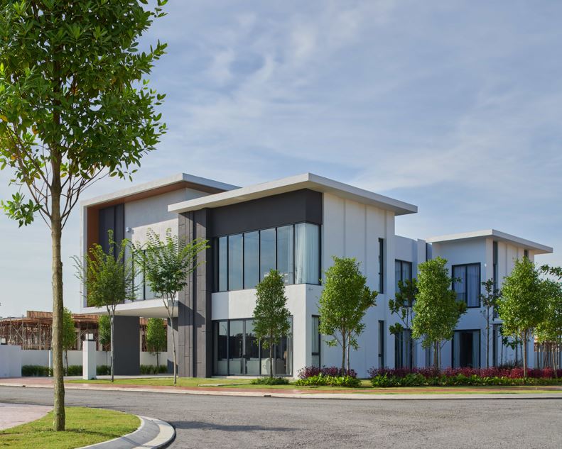 The facade of the Resort Villa show-unit, ready to showcase its features.