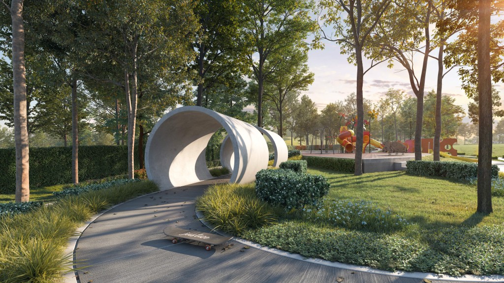 An artist’s impression of the Breezeway’s tunnel walk feature.