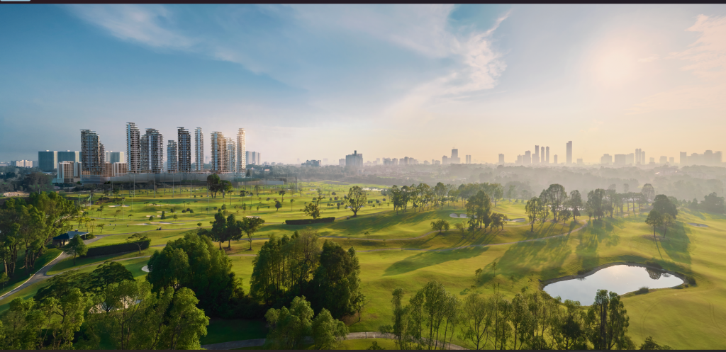 W City Larkinton, where Adison Serviced Apartment will be, features an expansive green fronting most of the developments. (Artist’s impression)