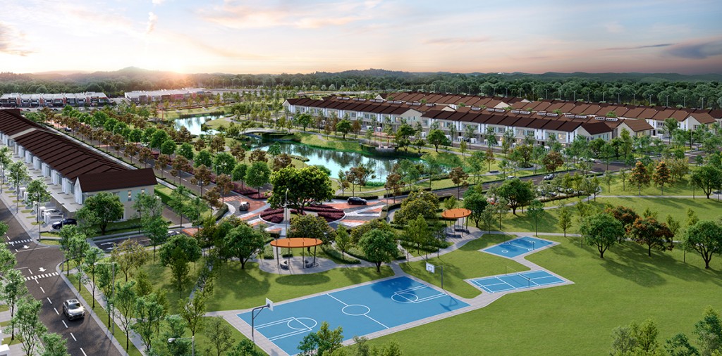 An artist's impression of Avisa Residences: Premium Green Terraces (Phase 2) development area.