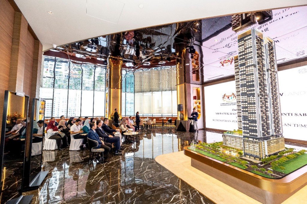 Law providing the updates on the project during the briefing session.