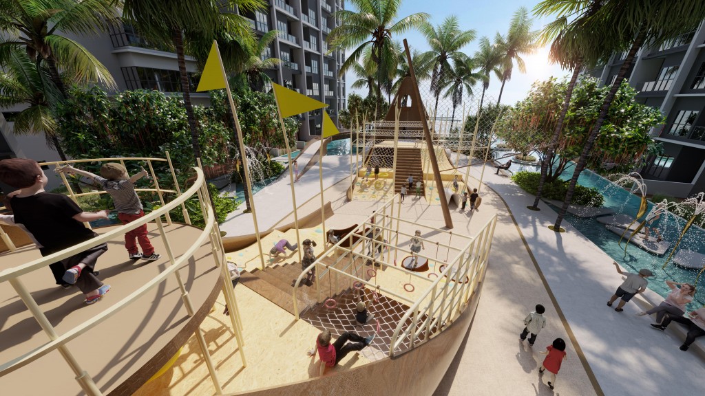 An artist’s impression of The Ship playscape at Residensi Cove.