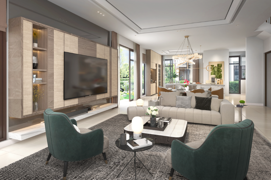 Ample parking spaces and wide roads make parking a breeze.