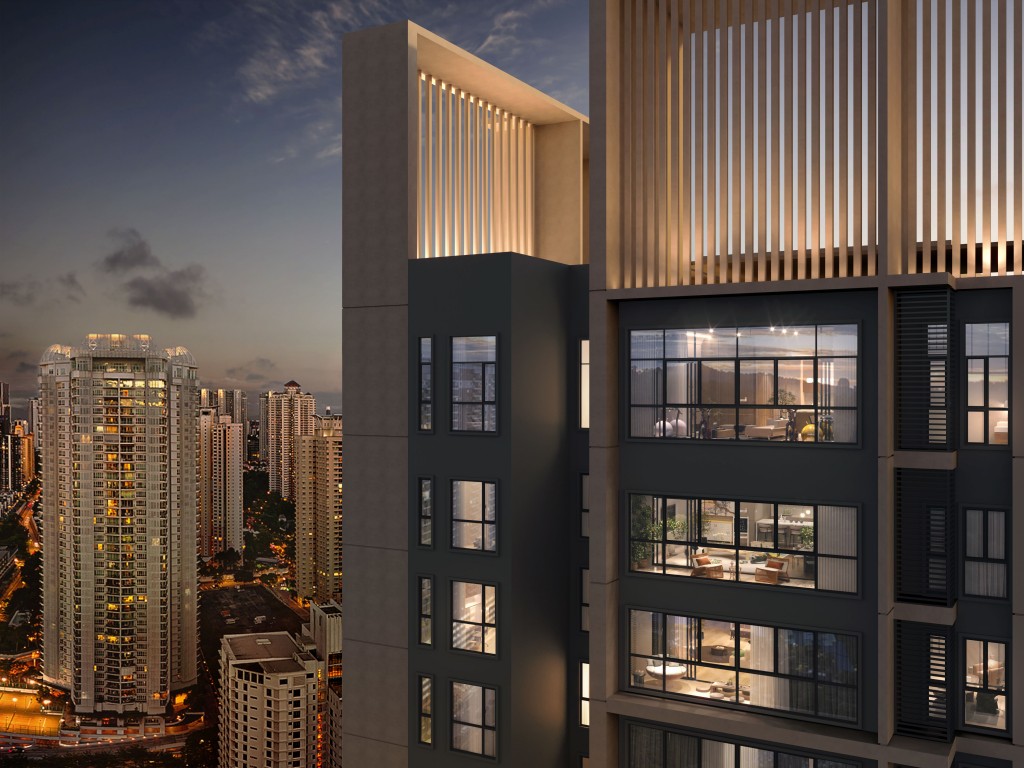 Large windows ensure that units have ample natural lighting.