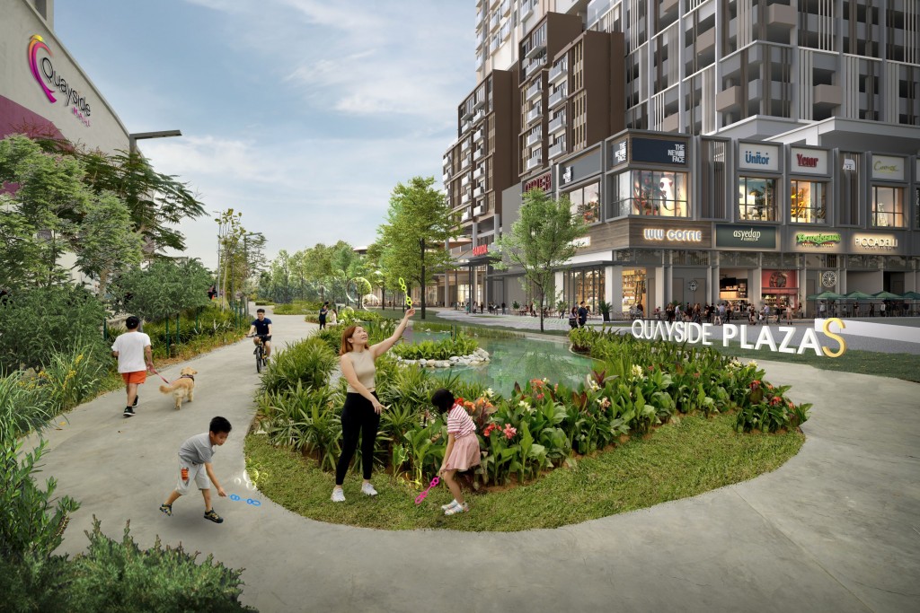 The Meaningfull Clubhouse is strategically positioned, overlooking the pedestrianised linear park that leads directly to Quayside Mall – the largest shopping mall in Kota Kemuning.