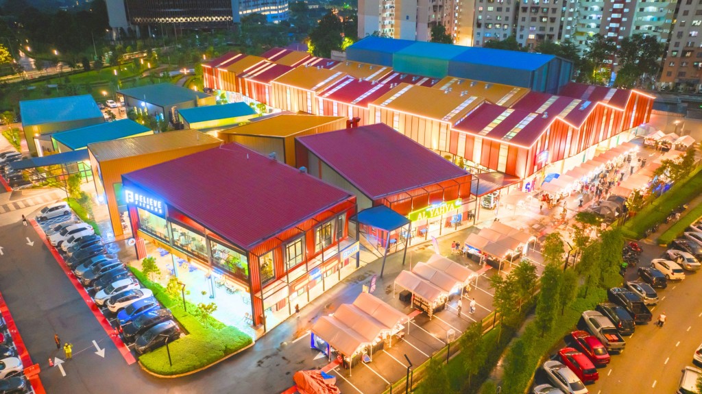 Community thrives at SkyWorld, with vibrant spaces like SAMA Square fostering connections.