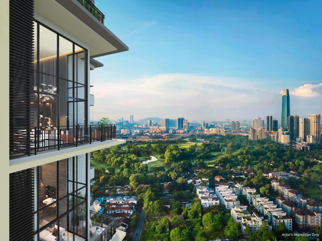 Bask in the captivating Royal Selangor Golf Course view from your balcony.