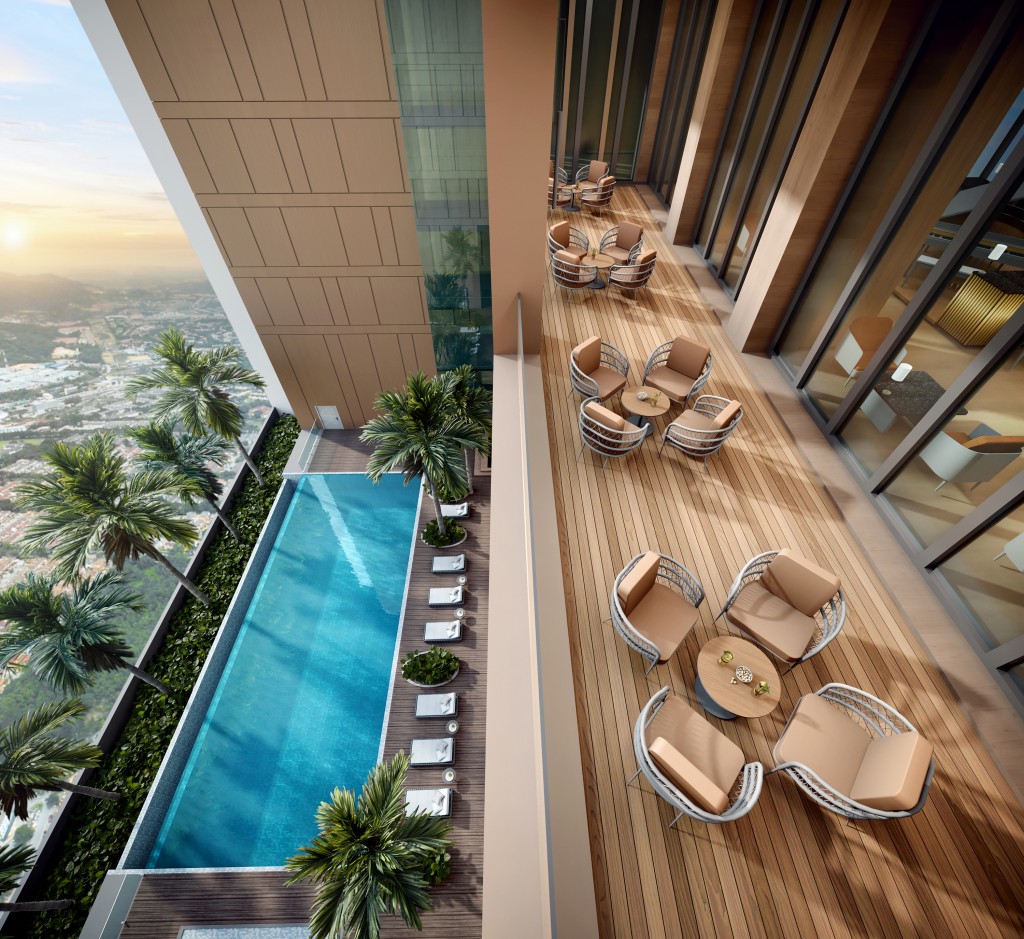 Swim and dine while basking in the welcoming glow of Ampang Jaya