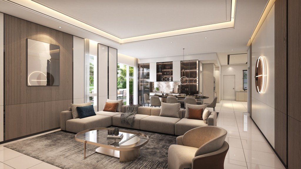 An artist's impression of Ferra's layout showcasing spaciousness that owners will enjoy.