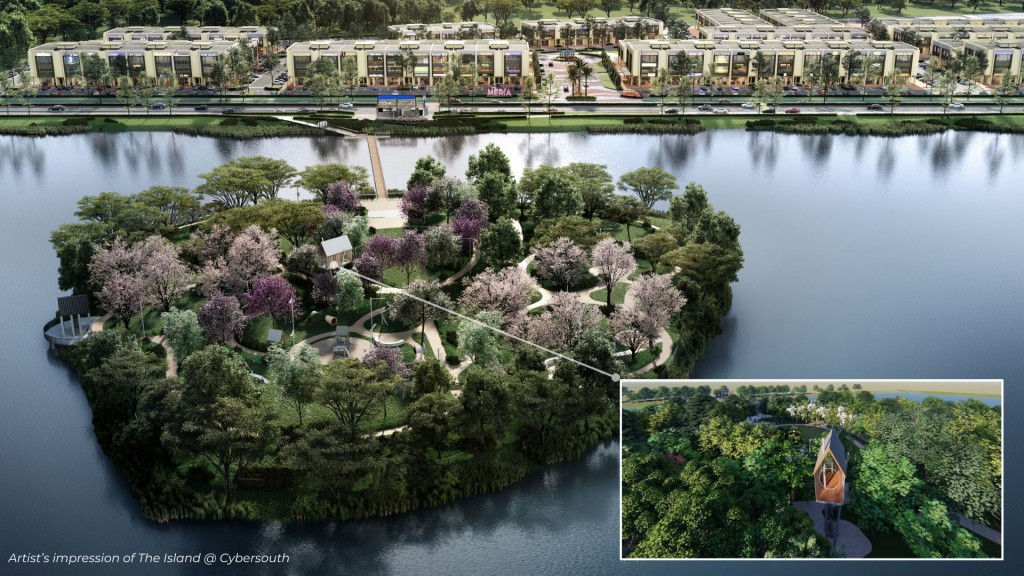 The Island @Cybersouth embodies Avaland’s vision for sustainable urban living, seamlessly blending biodiversity with urban design to foster community connection.