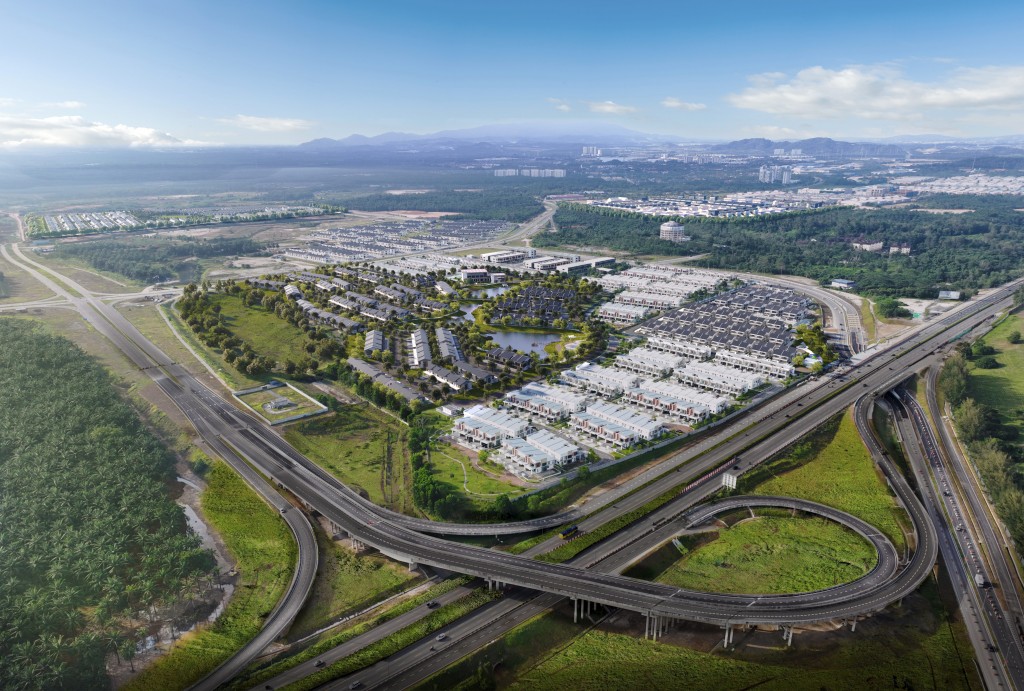 An aerial impression of the Gerbang Nusajaya Industrial Park. Picture courtesy of UEM Sunrise.
