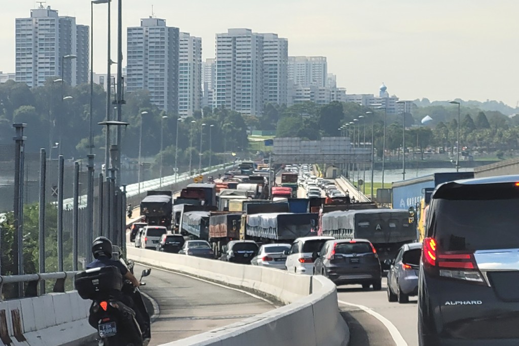 The daily congestion on the Causeway.