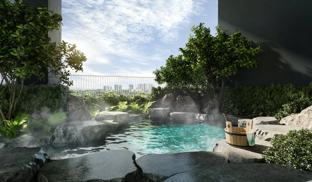 Aras Residences is one of the few residential developments that offers an onsen pool.