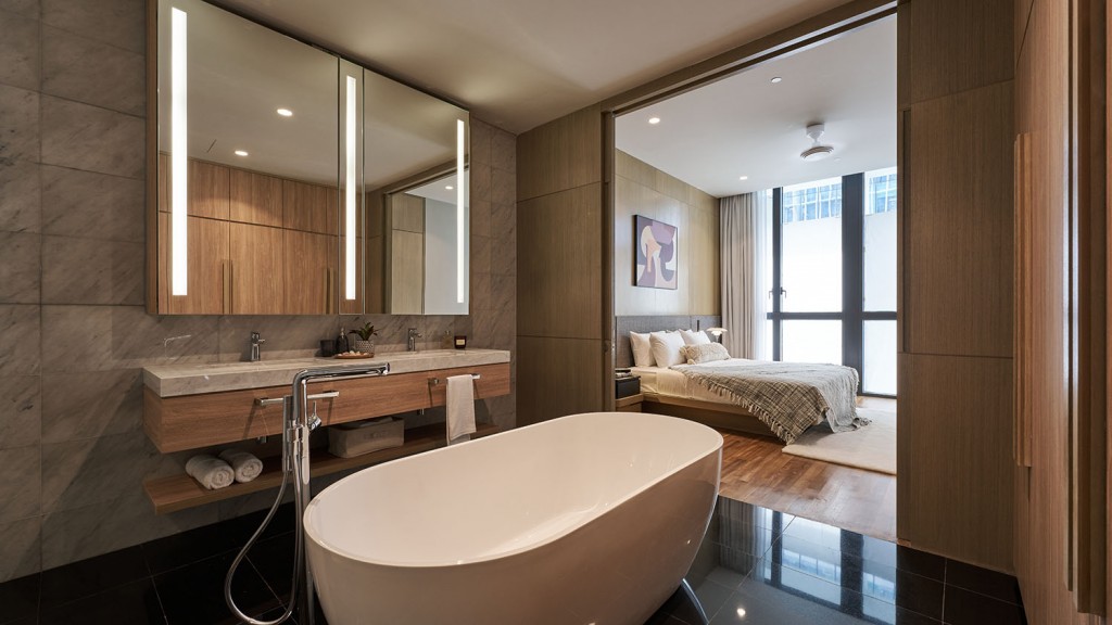 All units are fully furnished with some equipped with a bathtub. 