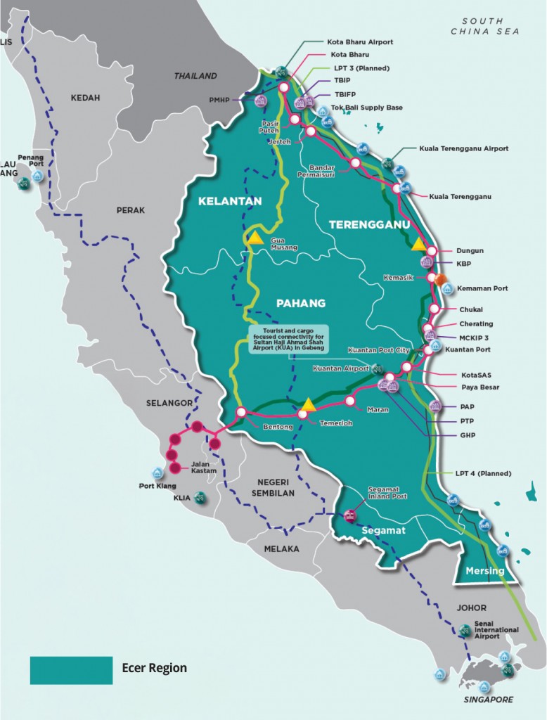 he ECER spans an area of 69,000 sq km and covers four states.