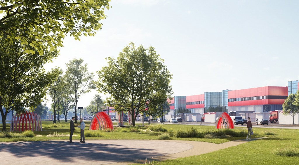 79.95 acres are dedicated green spaces to promote a healthy working environment.