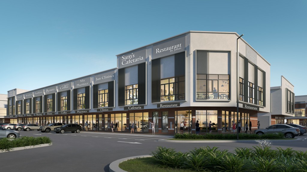 The corner units are eye-catching and have immense frontage value