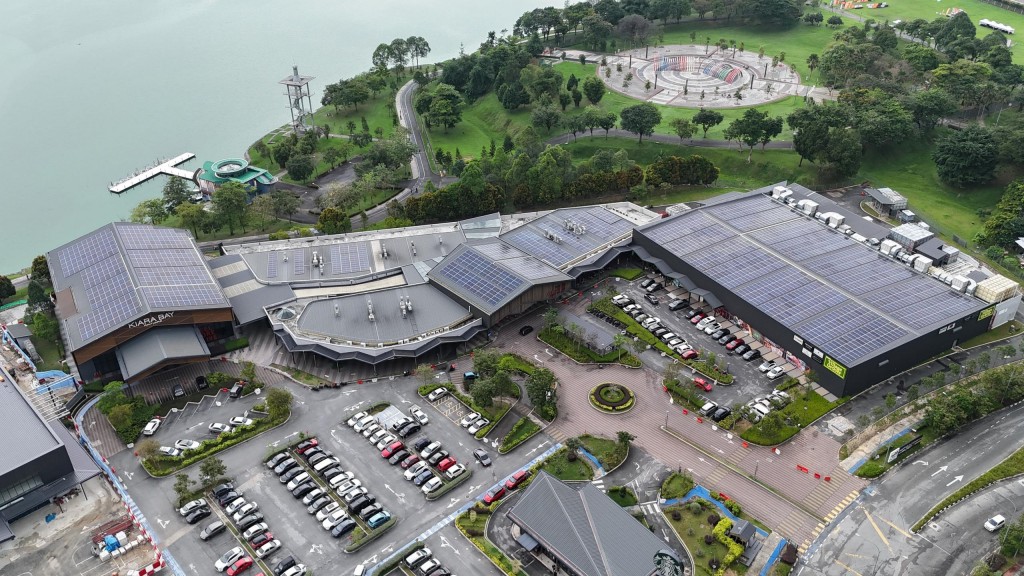 The Beat at Kiara Bay is powered by solar panels installed on the rooftop.